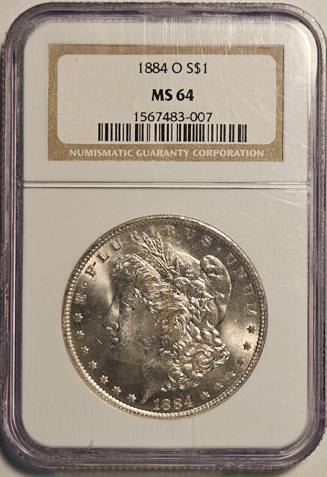 1884-O Morgan Silver Dollar NGC MS64 (117224)