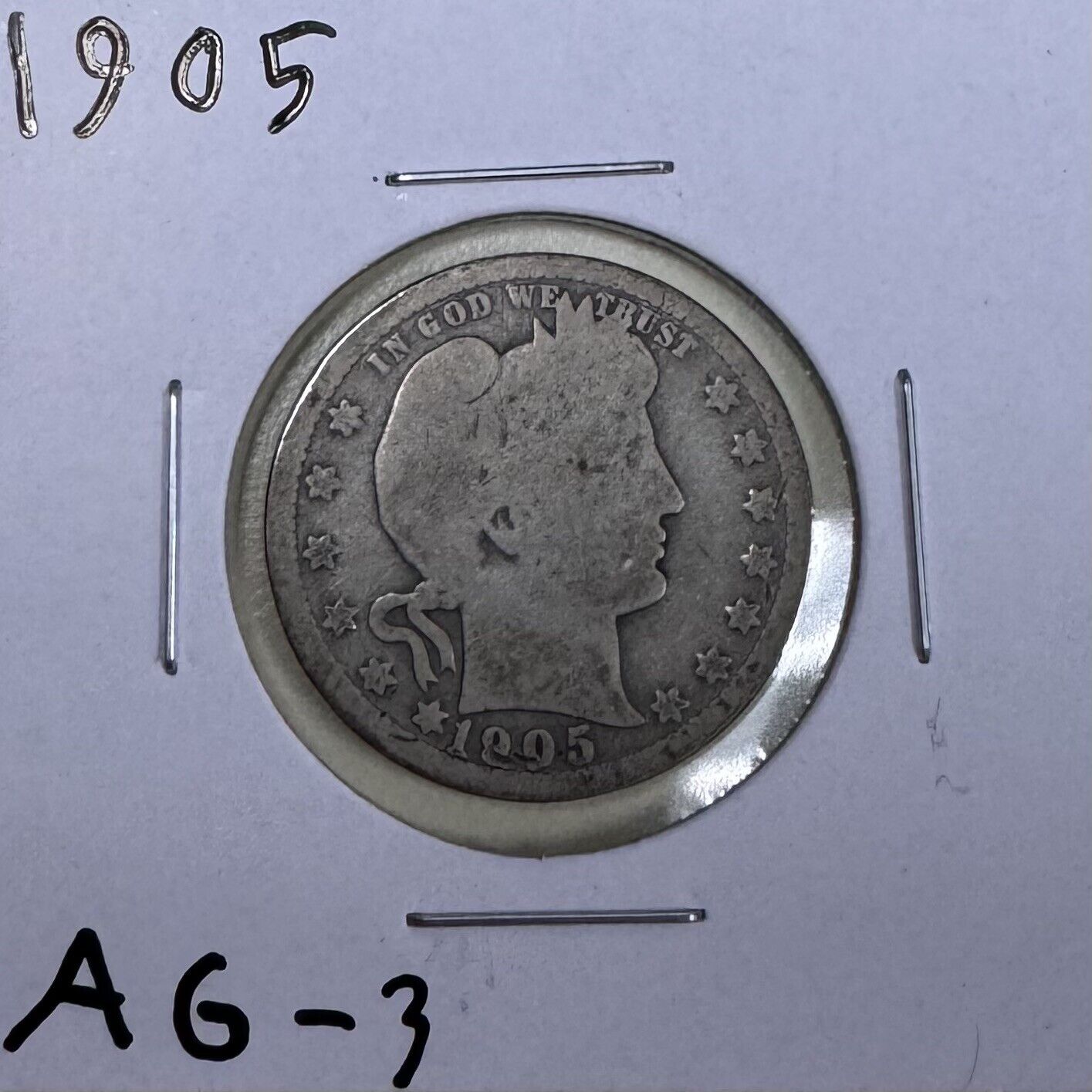 1905 Barber Quarter - About Good ( 300845 )