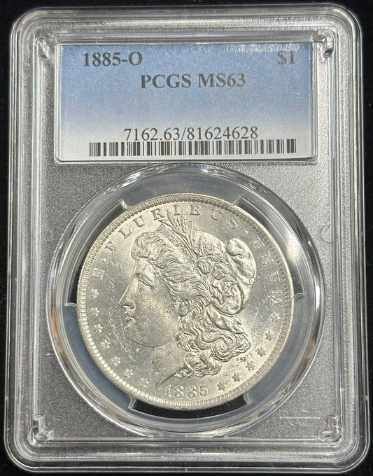 1885 O Morgan Silver Dollar PCGS MS63 (301099)