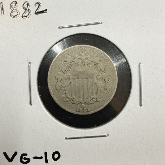 1882 Shield Nickel - Very Good ( 300707 )