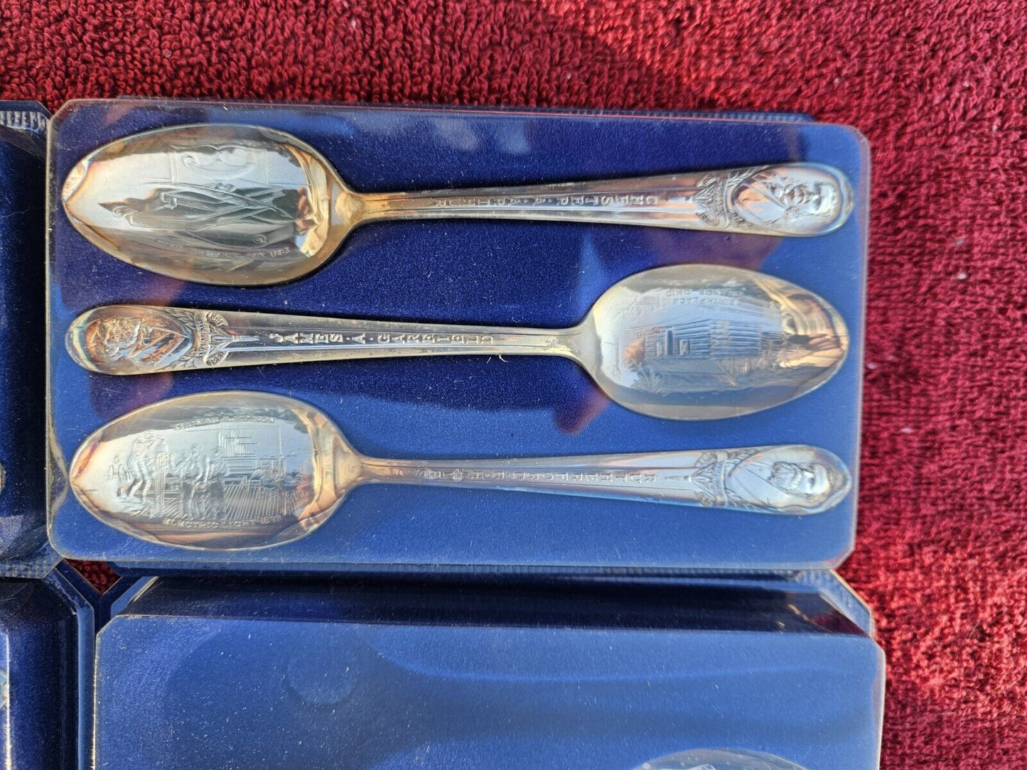 Vintage Wm. Rogers President Commemorative Silver Plated Spoons 25 Pc NIB