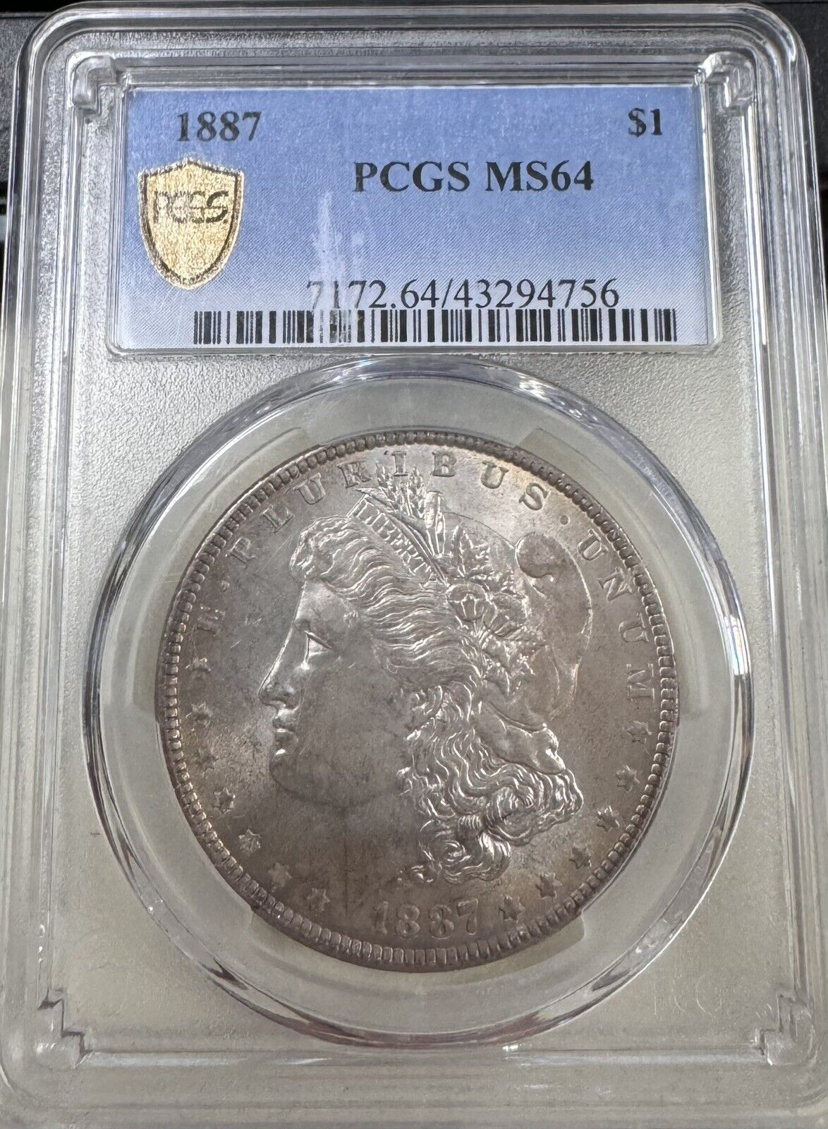 1887 Morgan Dollar PCGS - MS64 ( 300950 )