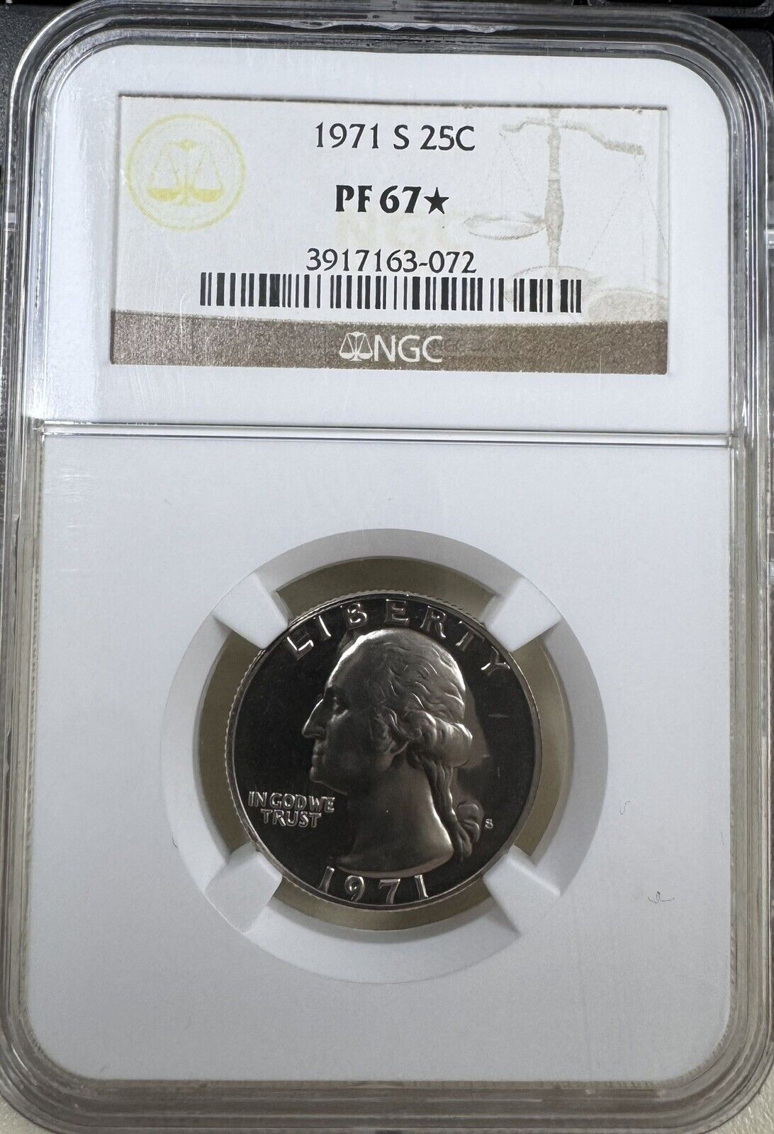 1971 S Washington Quarter NGC - PF67* ( 300961 )