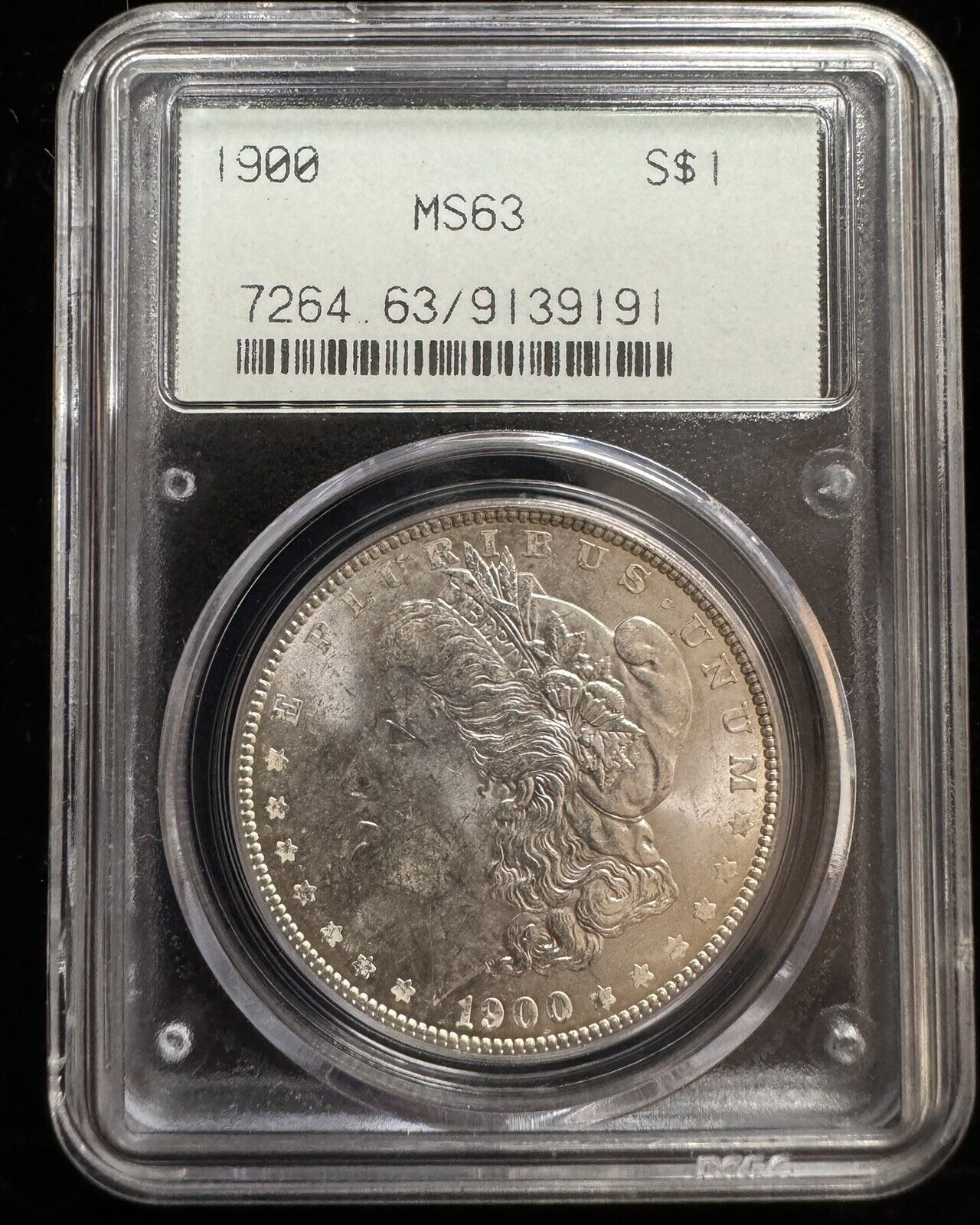 1900 Morgan Dollar OGH PCGS - MS63