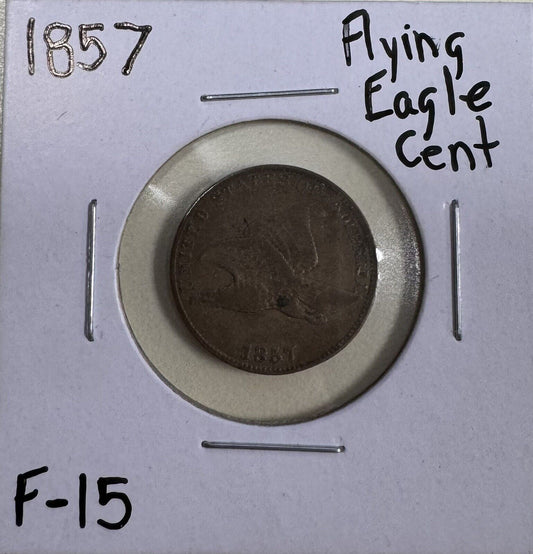 1857 Flying Eagle Cent - Fine ( 300889 )