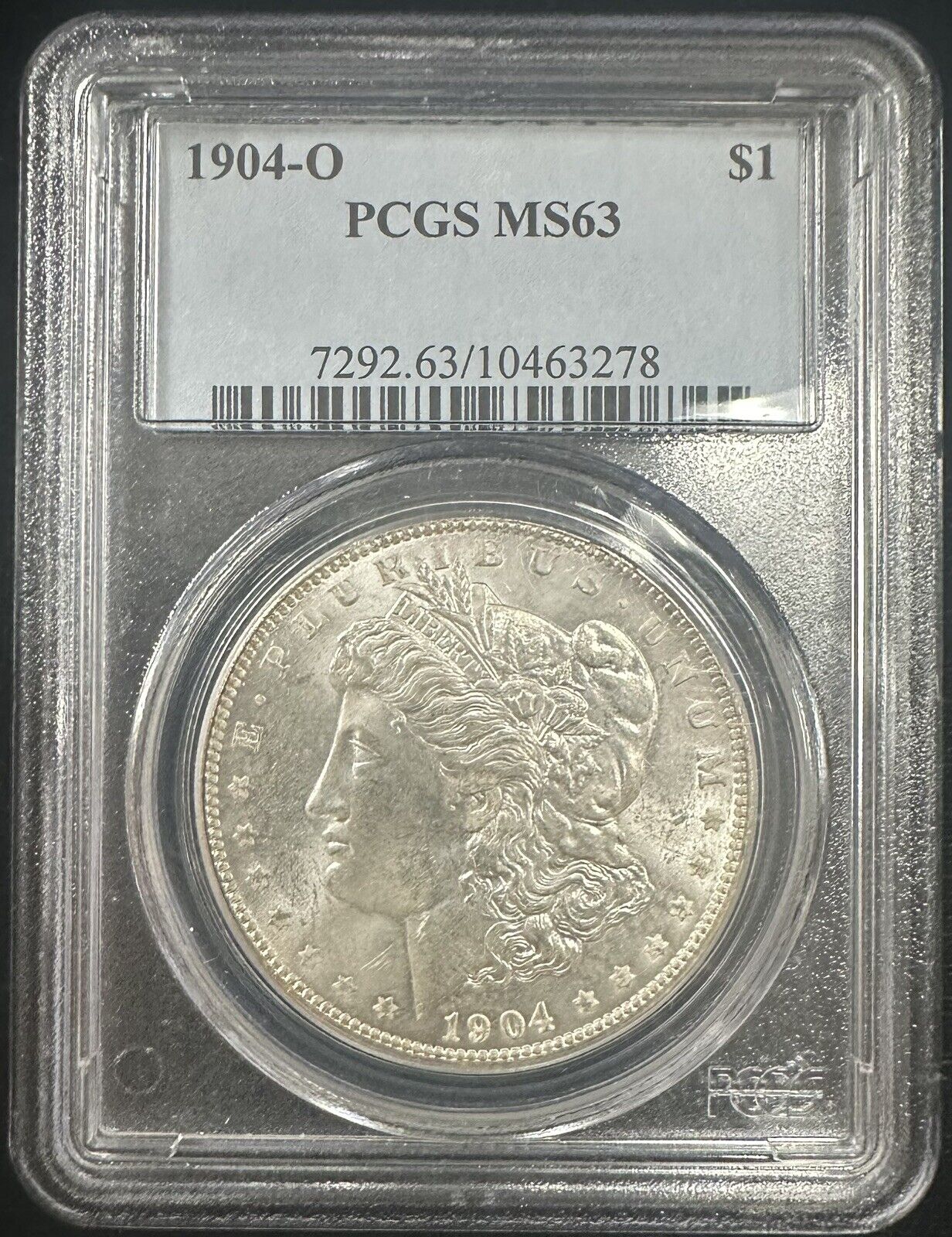 1904 O Morgan Dollar PCGS Mint State 63 (300763)