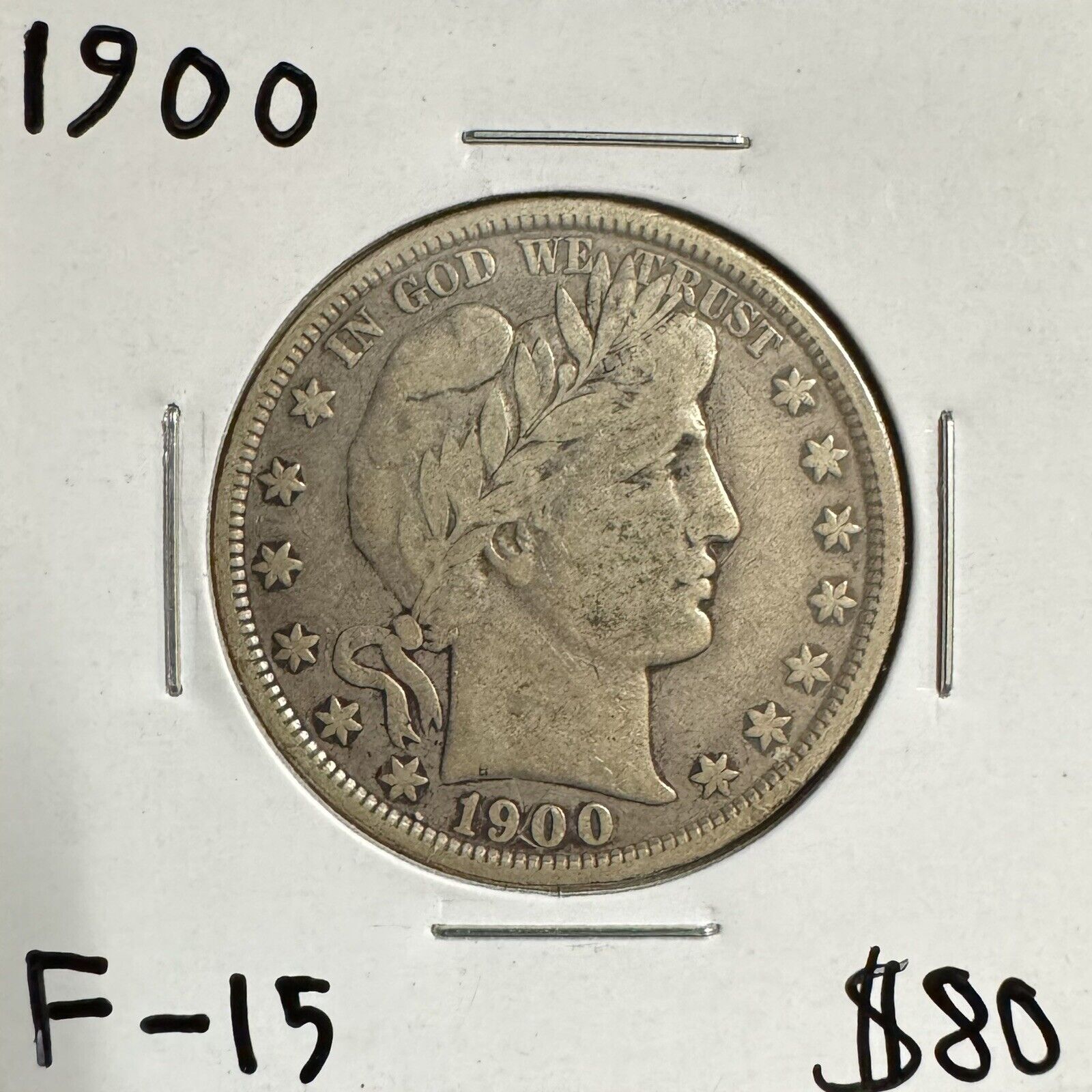 1900 Barber Half Dollar - Fine