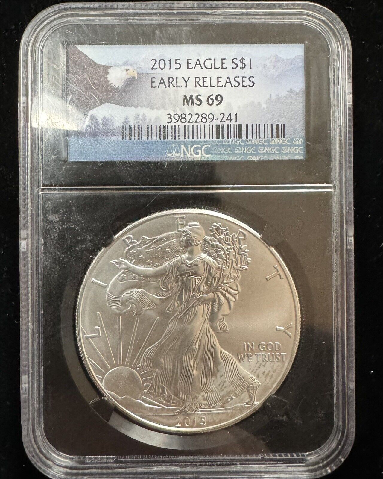 2015 Silver Eagle NGC - MS 69