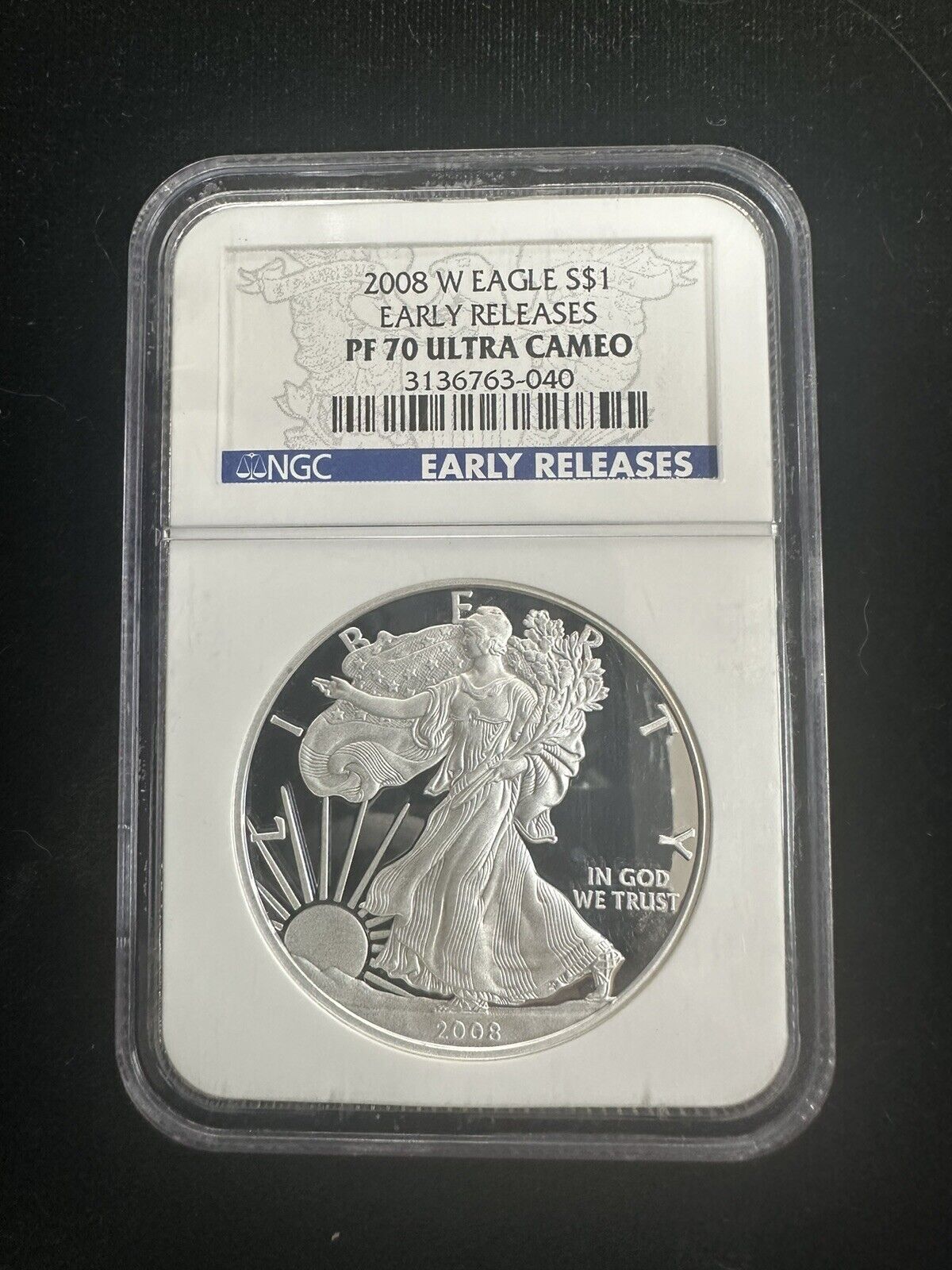 2008 W Silver Eagle NGC PF70 Ultra Cameo