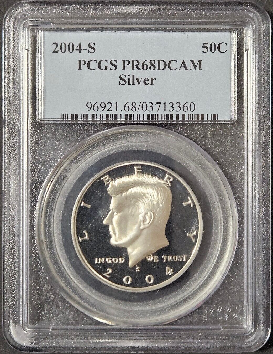 2004-S Kennedy Proof Silver Half Dollar PCGS PR68DCAM Awesome Affordable Graded