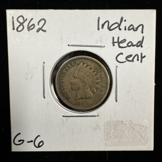 1862 Indian Head Cent - Good