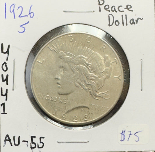 1926 S Peace Dollar - Almost Uncirculated ( 40441 )