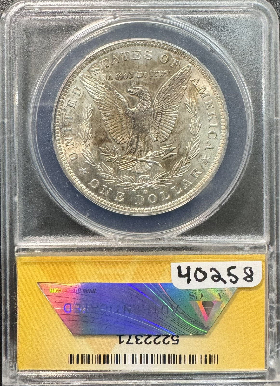 1883 O Morgan Dollar  VAM-1D - ANACS MS62  ( 40258 )