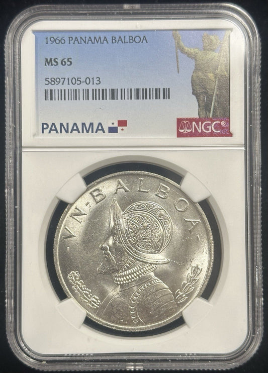 1966 Panama 1 Balboa NGC MS65 - JP4