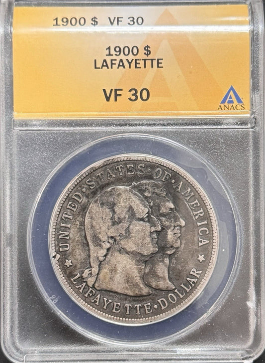 1900 Lafayette Dollar - ANACS VF30 ( 40453 )