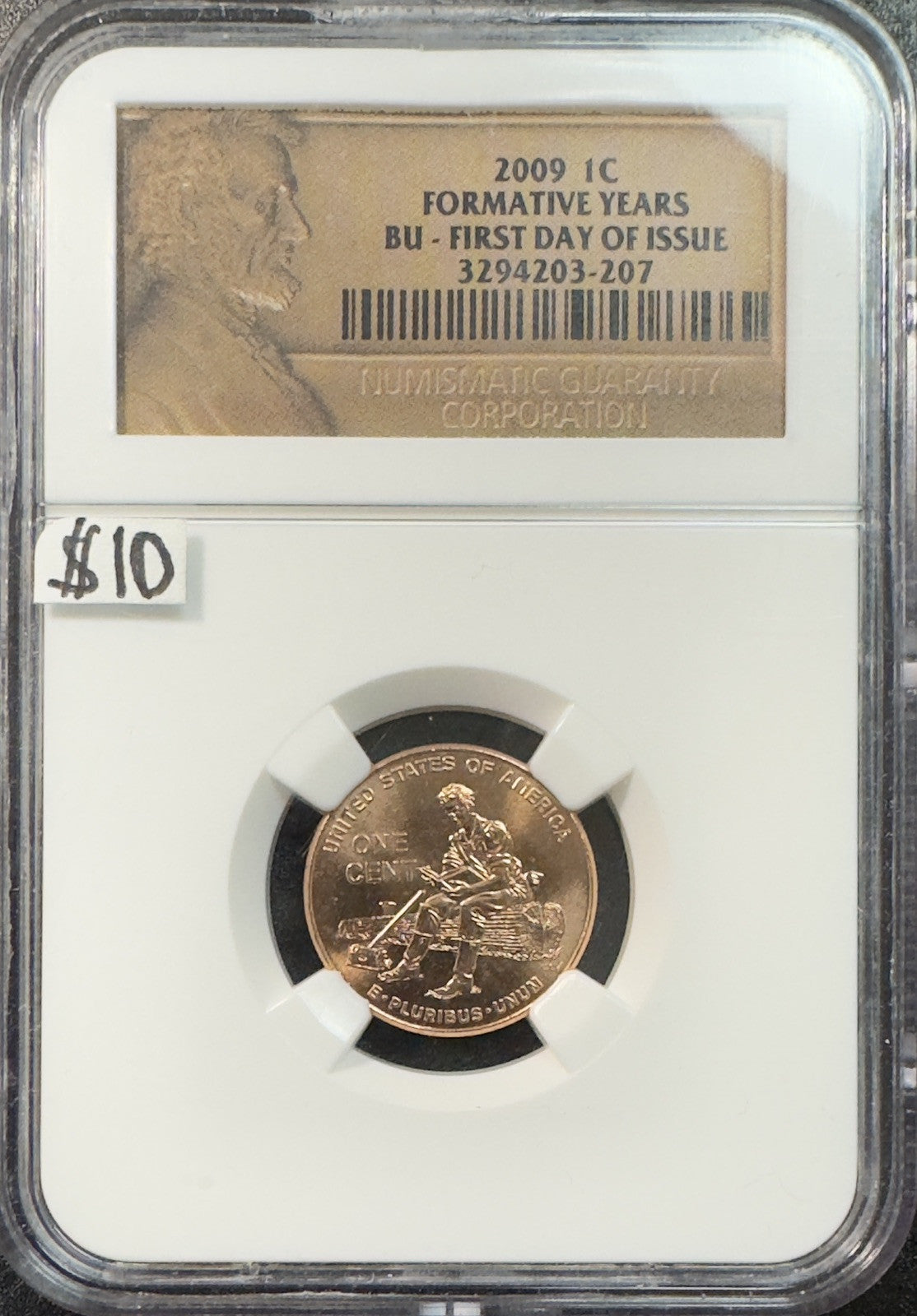 2009 Lincoln Cent - Formative Years NGC ( 40319 )