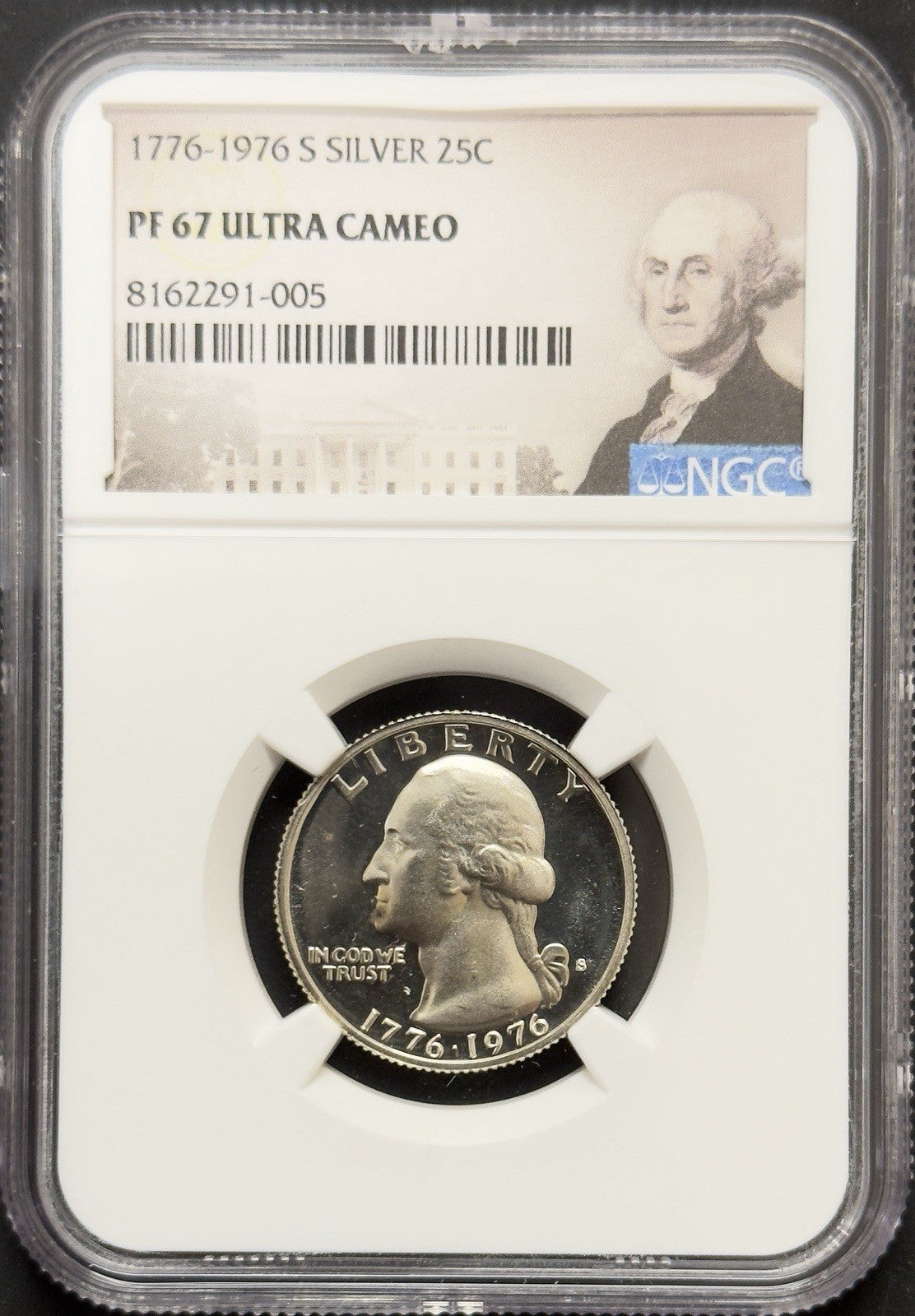 1776-1976 S Silver Bicentennial Quarter - NGC PF67 Ultra Cameo ( 40469 )