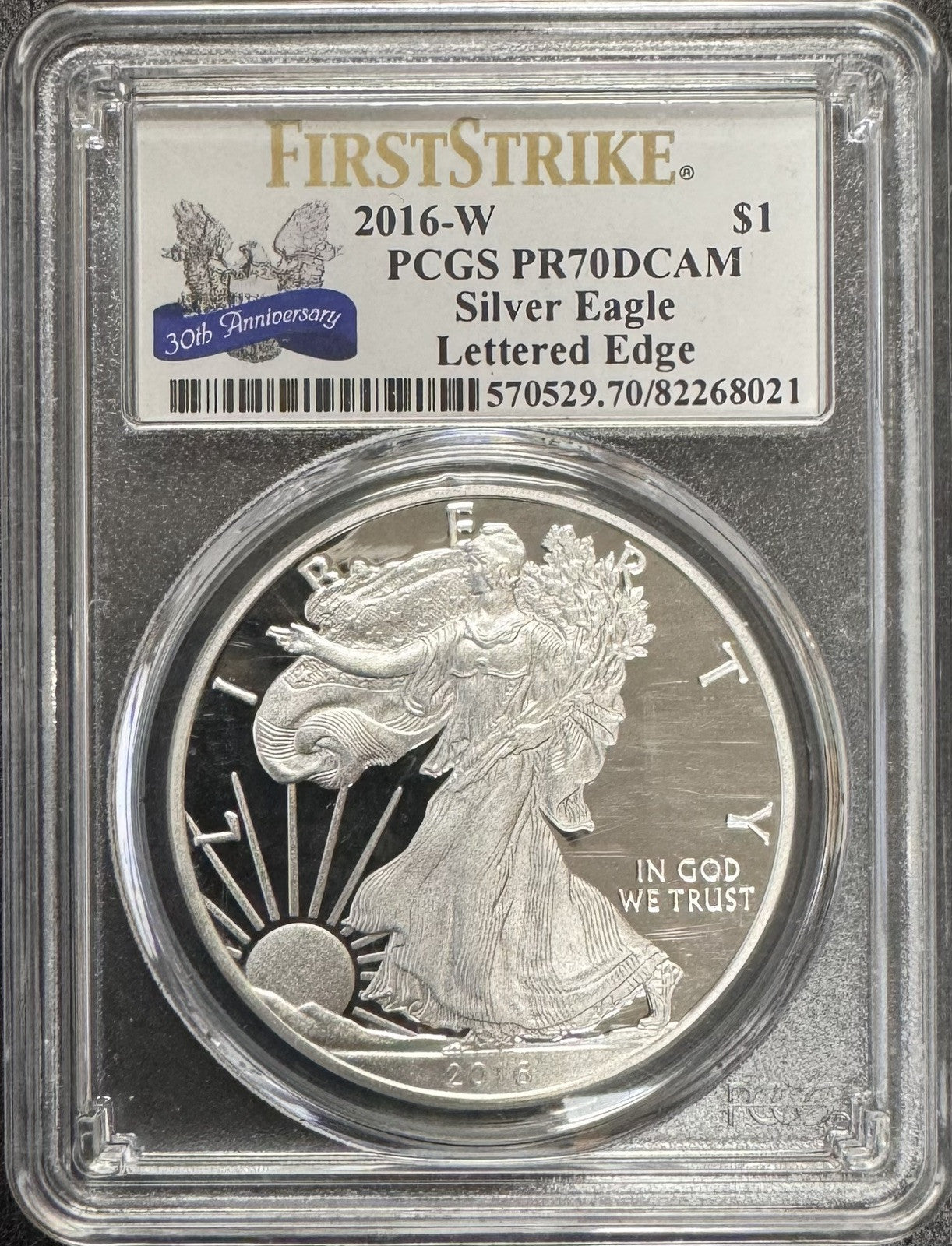 2016 W American Eagle - PCGS PR70 DCAM ( 301115 )