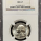 1976 S Silver Bicentennial Quarter - NGC MS67 ( 40468 )