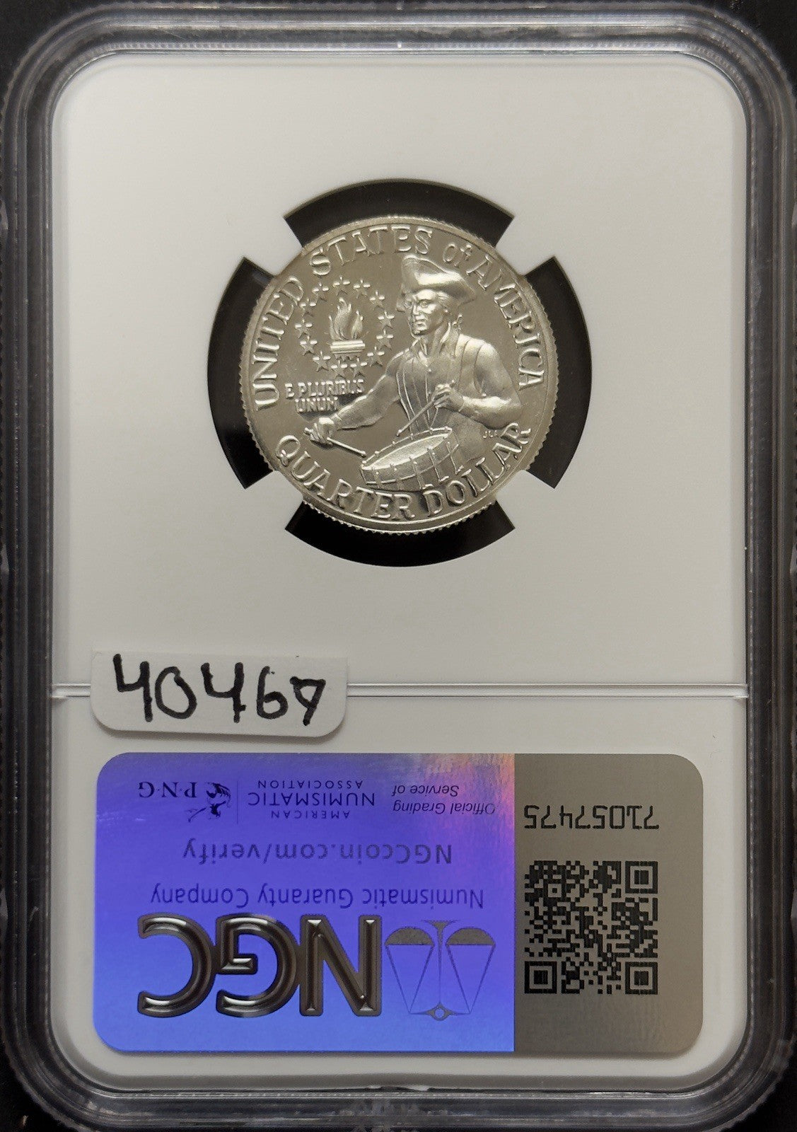 1776-1976 S Silver Bicentennial Quarter - NGC PF67 Ultra Cameo ( 40469 )