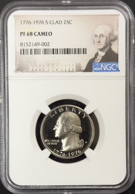 1776-1976 Bicentennial Quarter - NGC PF68 Cameo ( 40467 )